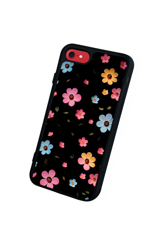 iPhone SE Uyumlu Cicek Tasarımlı Glossy Premium Kılıf