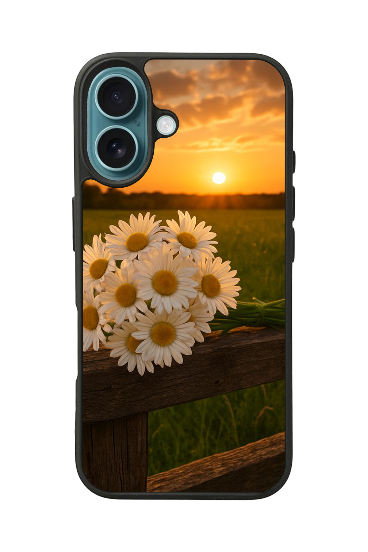 iPhone 16 Plus Uyumlu Cicek Tasarımlı Glossy Premium Kılıf