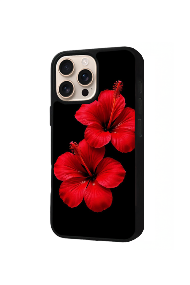 iPhone 14 Pro Max Uyumlu Cicek Tasarımlı Glossy Premium Kılıf