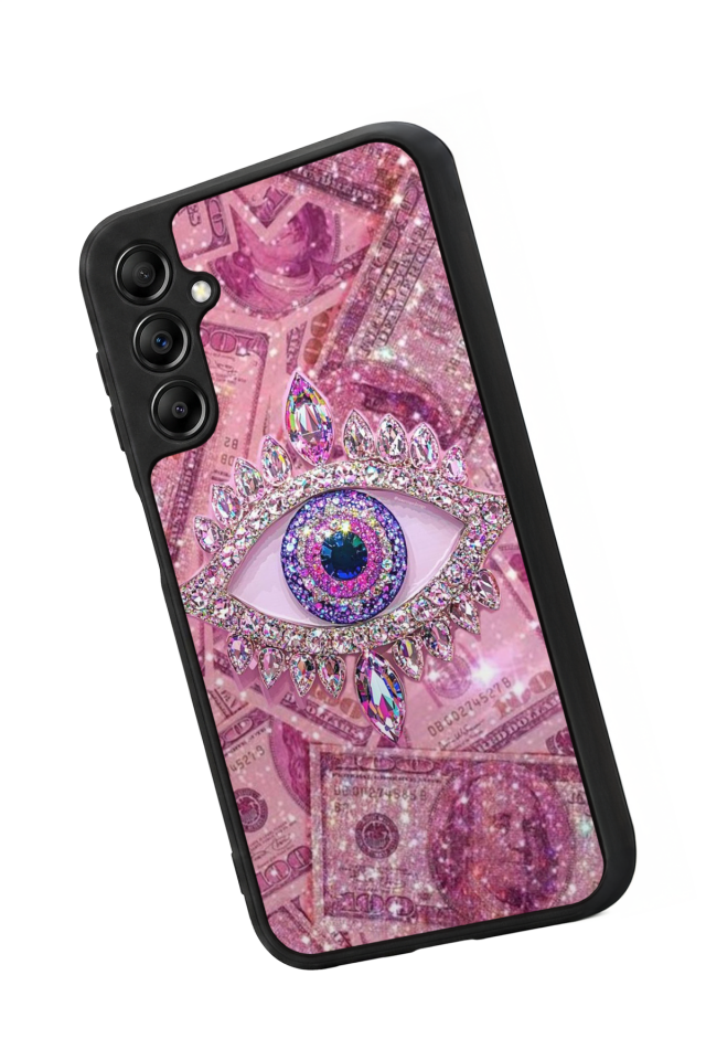 Samsung Galaxy A14 Uyumlu Göz Tasarımlı Glossy Premium Kılıf