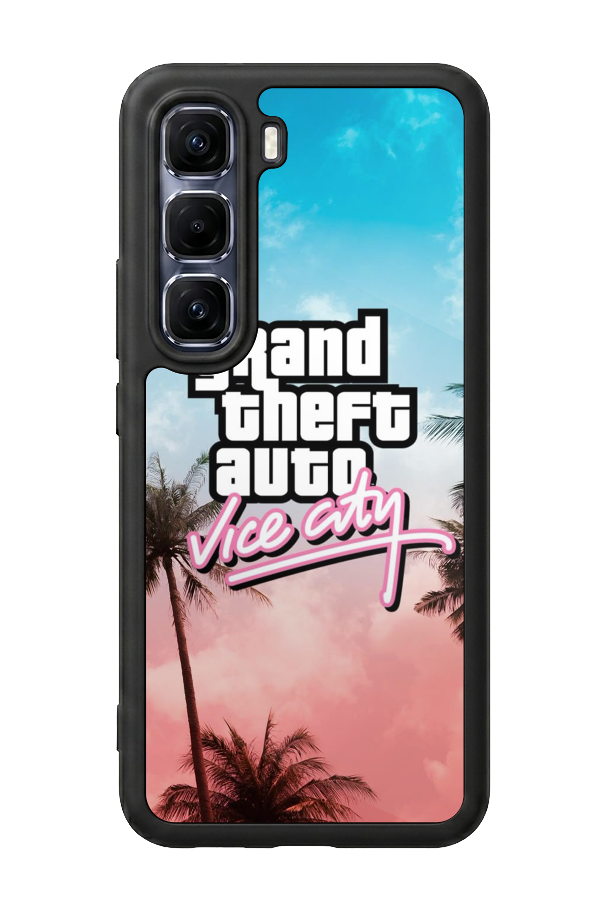 Infinix Hot 60 Pro Plus Uyumlu GTA Tasarımlı Glossy Premium Kılıf