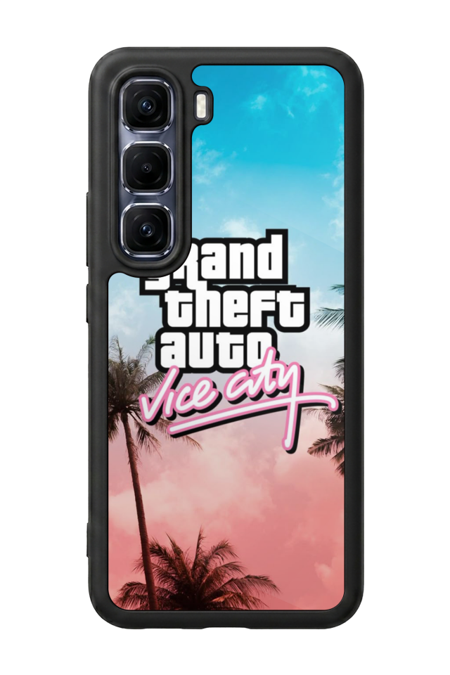 Infinix Hot 60 Pro Plus Uyumlu GTA Tasarımlı Glossy Premium Kılıf