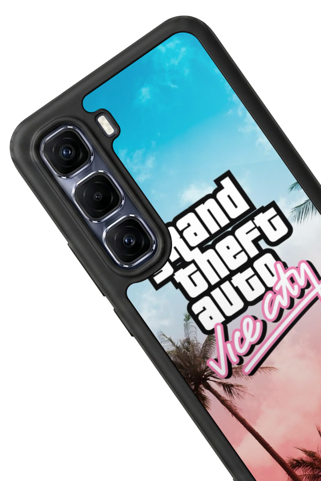 Infinix Hot 60 Pro Plus Uyumlu GTA Tasarımlı Glossy Premium Kılıf