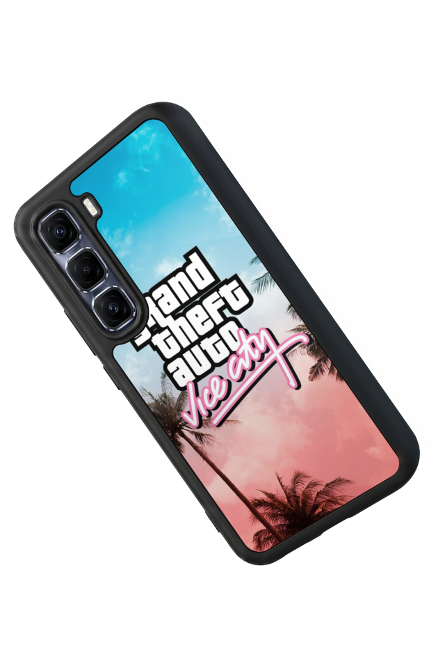 Infinix Hot 60 Pro Plus Uyumlu GTA Tasarımlı Glossy Premium Kılıf