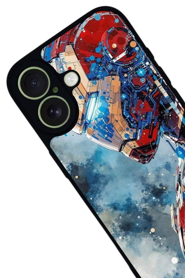 iPhone 17 Uyumlu Iron Man ( Demir Adam ) Tasarımlı Glossy Premium Kılıf