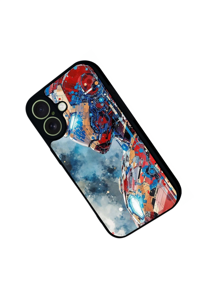 iPhone 17 Uyumlu Iron Man ( Demir Adam ) Tasarımlı Glossy Premium Kılıf