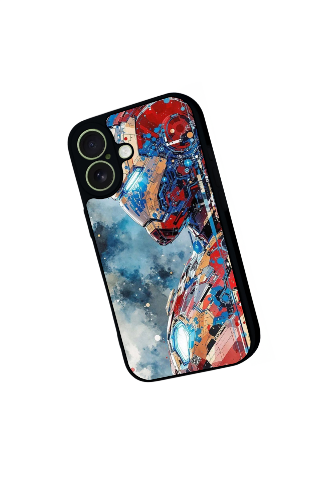 iPhone 17 Uyumlu Iron Man ( Demir Adam ) Tasarımlı Glossy Premium Kılıf