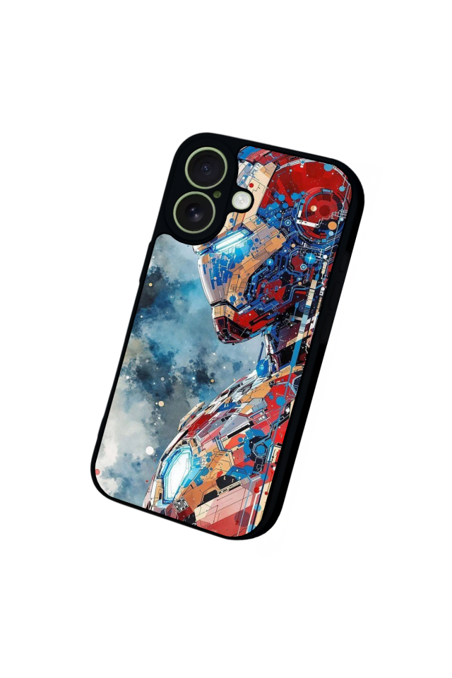 iPhone 17 Uyumlu Iron Man ( Demir Adam ) Tasarımlı Glossy Premium Kılıf