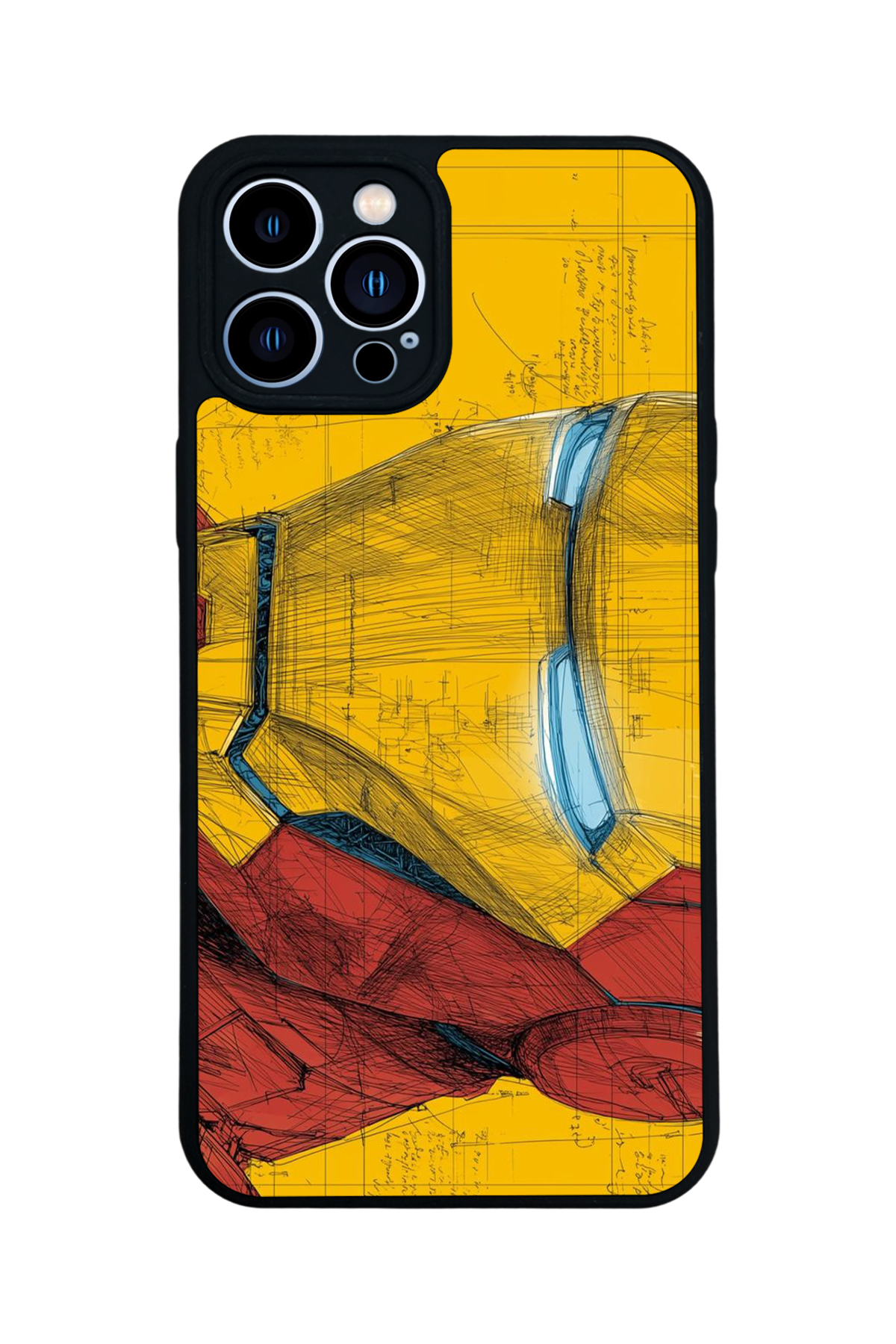 iPhone 13 Pro Max Uyumlu  Iron Man ( Demir Adam ) Tasarımlı Glossy Premium Kılıf