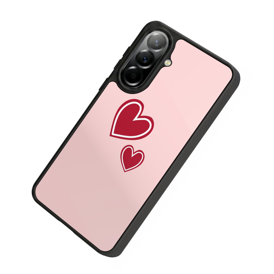 Samsung Galaxy A57 Uyumlu Kalp Love Tasarımlı Glossy Premium Kılıf