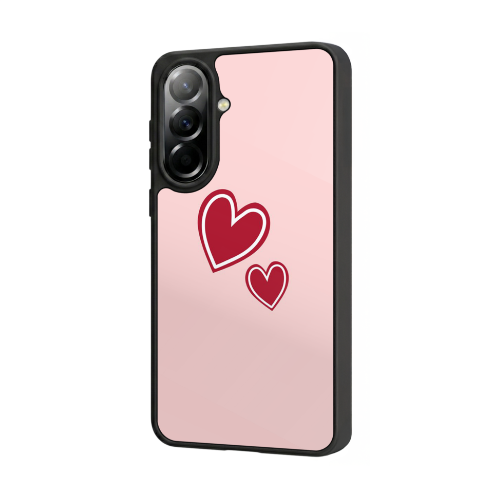 Samsung Galaxy A57 Uyumlu Kalp Love Tasarımlı Glossy Premium Kılıf