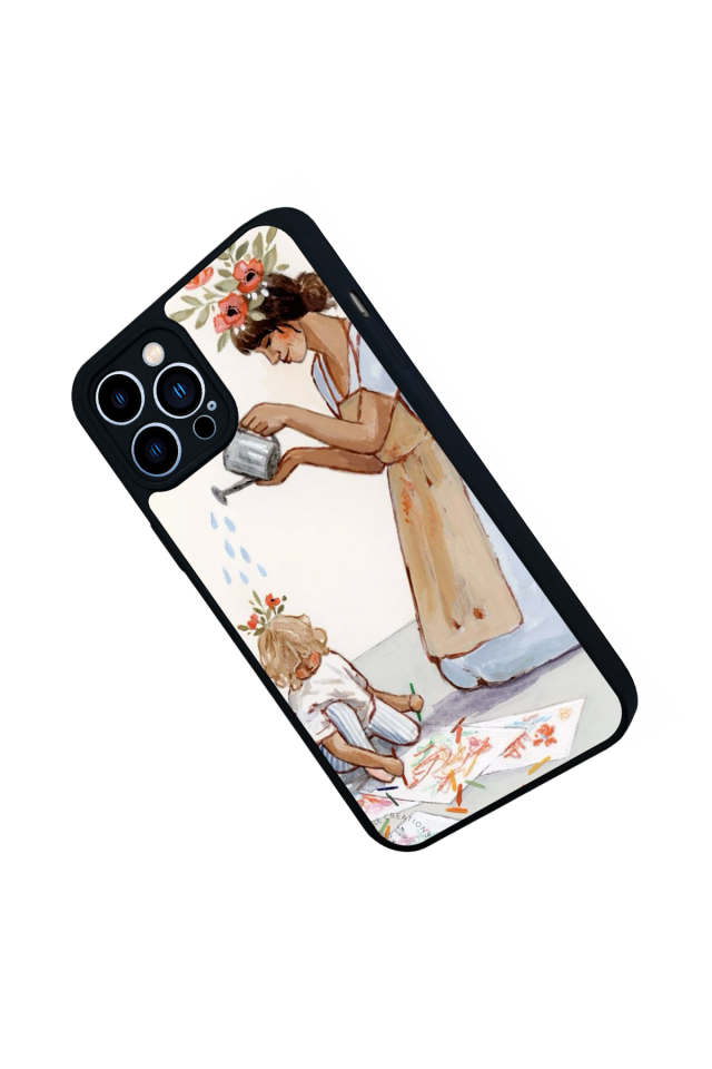 iPhone 12 Pro Max Uyumlu Kalp Love Tasarımlı Glossy Premium Kılıf