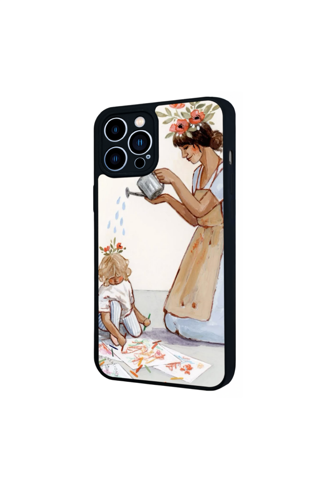iPhone 12 Pro Max Uyumlu Kalp Love Tasarımlı Glossy Premium Kılıf