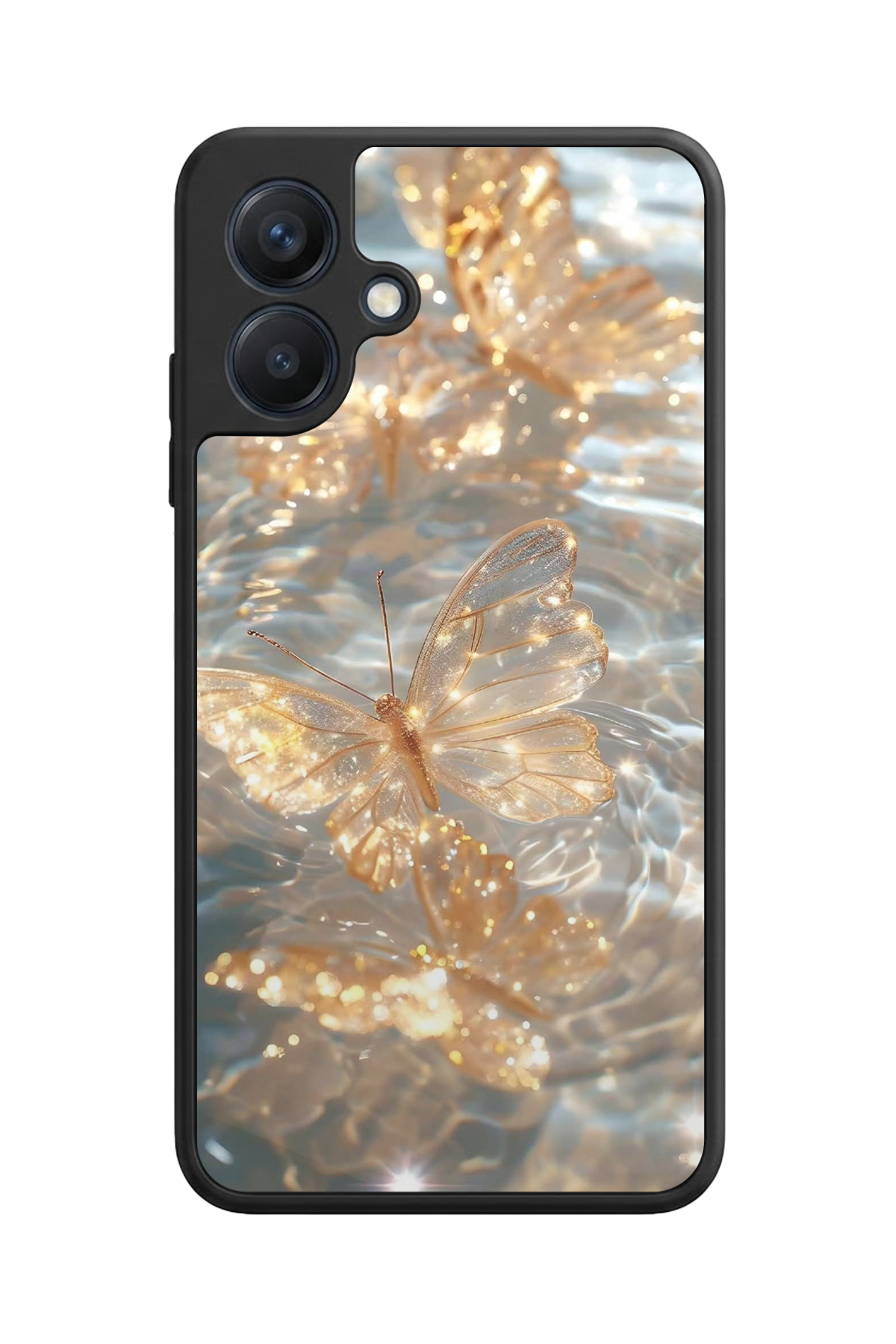 Samsung Galaxy A07 Uyumlu Kelebek Tasarımlı Glossy Premium Kılıf