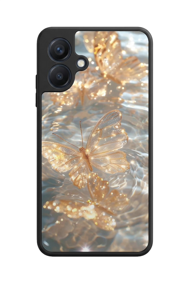 Samsung Galaxy A07 Uyumlu Kelebek Tasarımlı Glossy Premium Kılıf