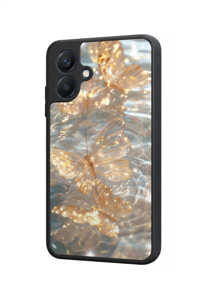Samsung Galaxy A07 Uyumlu Kelebek Tasarımlı Glossy Premium Kılıf