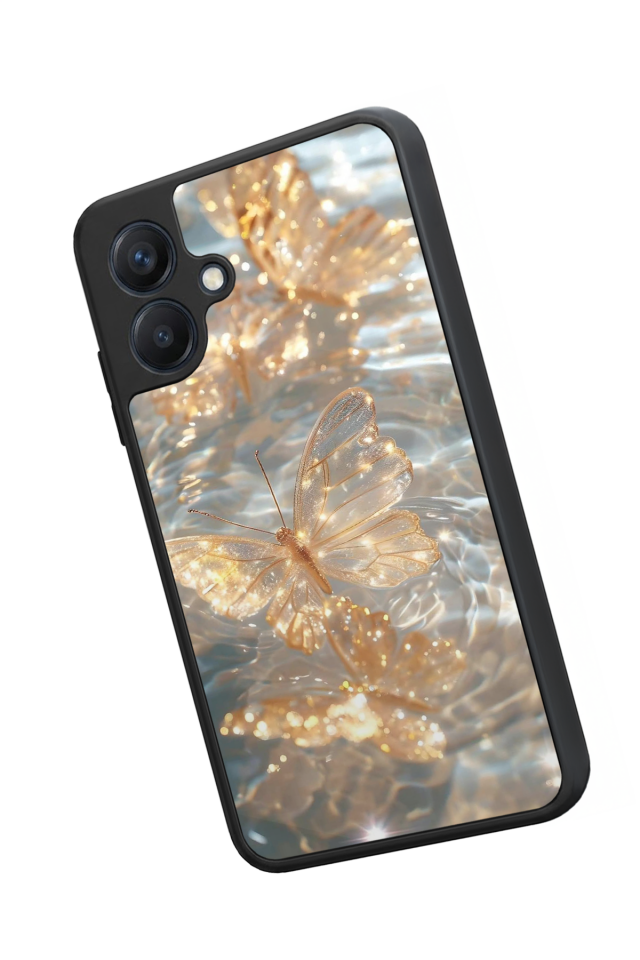 Samsung Galaxy A07 Uyumlu Kelebek Tasarımlı Glossy Premium Kılıf