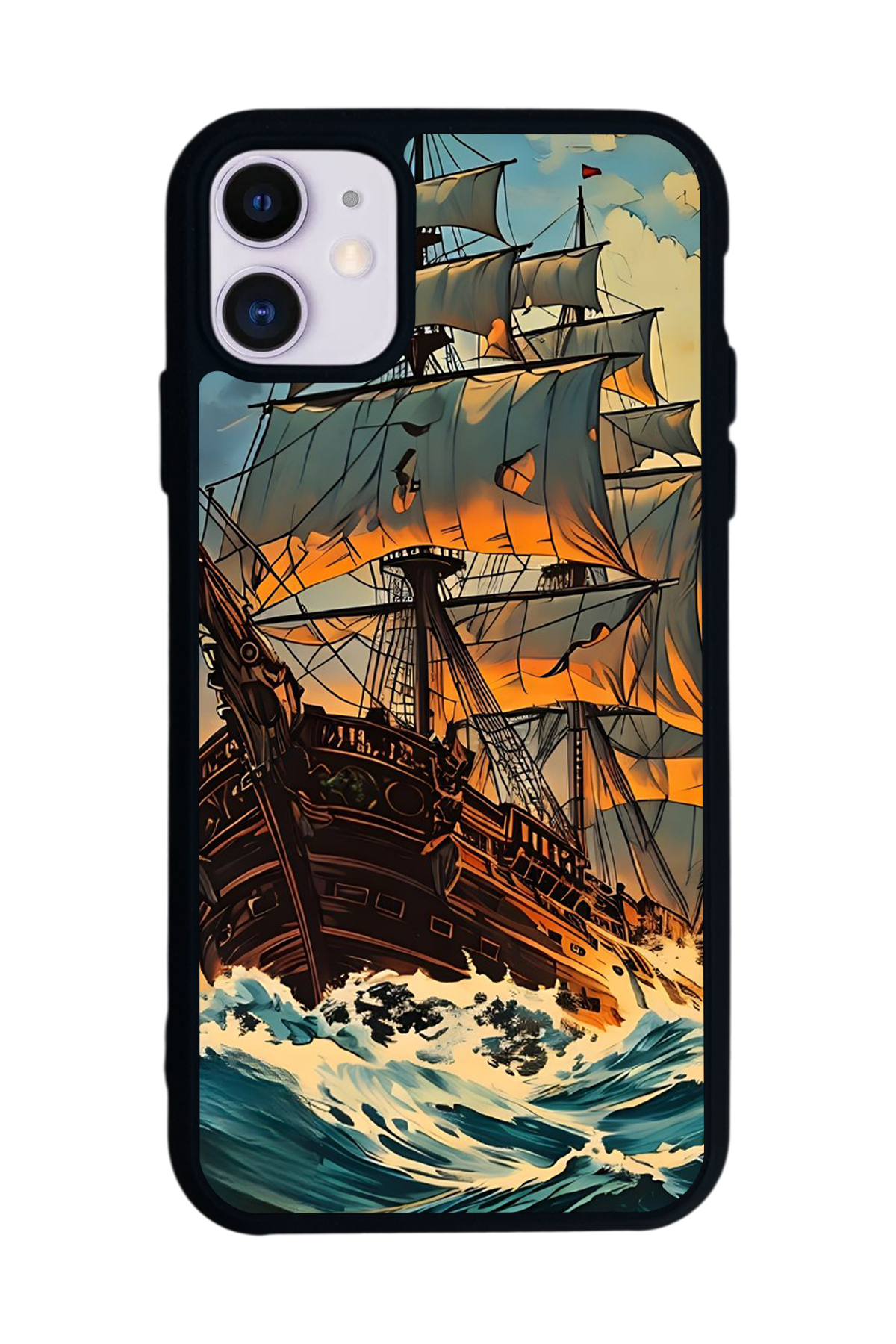 iPhone 11 Uyumlu Korsan Tasarımlı Glossy Premium Kılıf