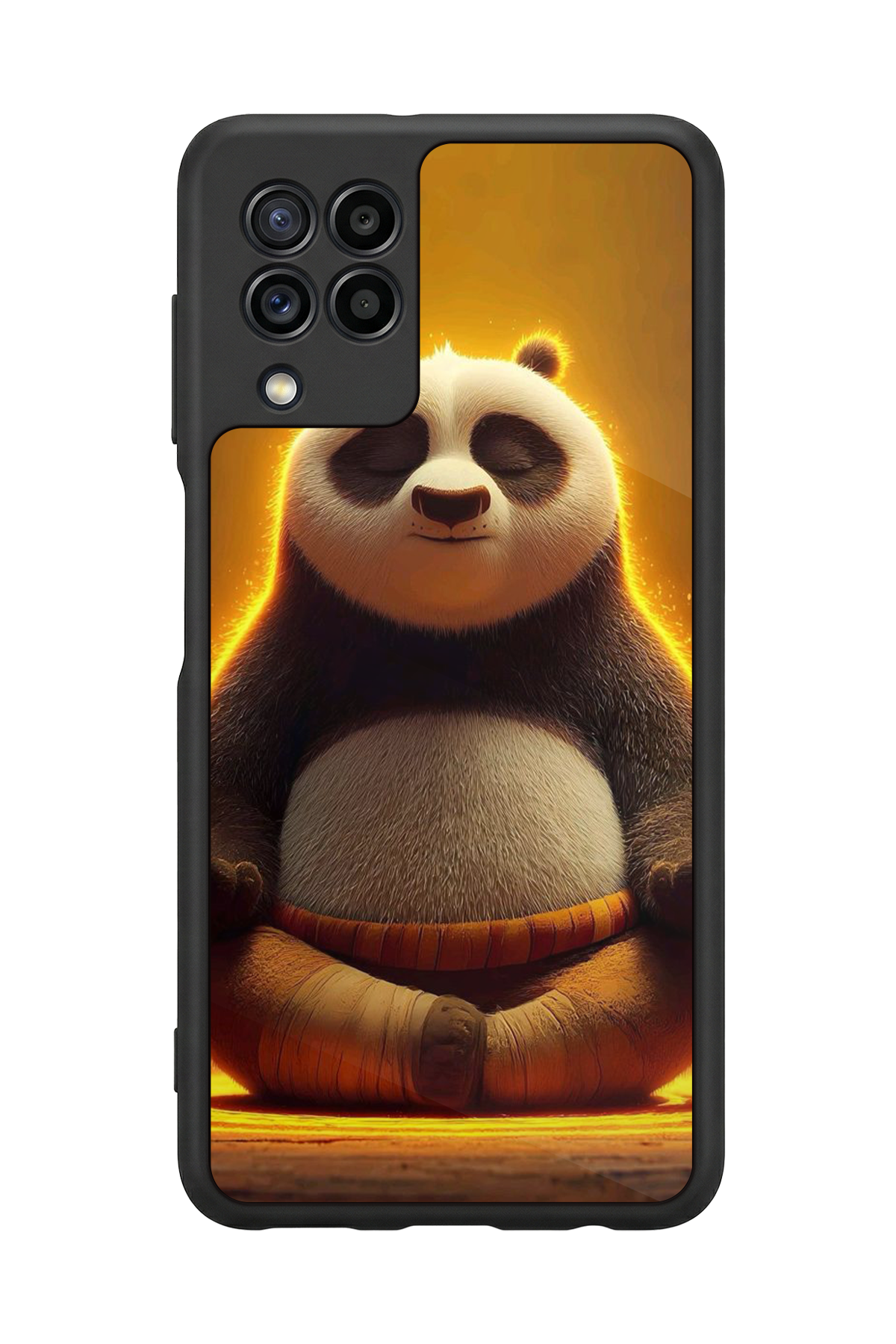 Samsung Galaxy M32 Uyumlu Kung Fu Panda Tasarımlı Glossy Premium Kılıf