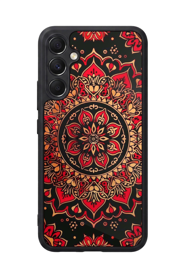 Samsung Galaxy A34 Uyumlu Mandala Tasarımlı Glossy Premium Kılıf