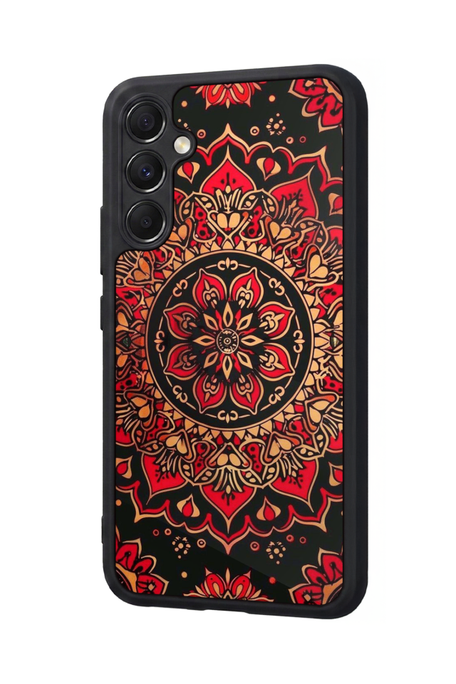 Samsung Galaxy A34 Uyumlu Mandala Tasarımlı Glossy Premium Kılıf