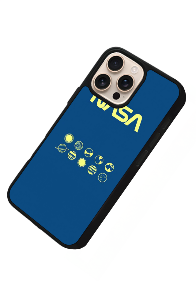 iPhone 16 Pro Uyumlu Nasa Tasarımlı Glossy Premium Kılıf
