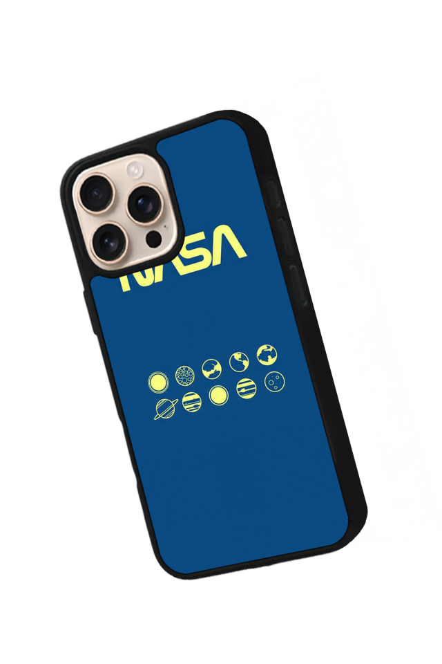 iPhone 16 Pro Uyumlu Nasa Tasarımlı Glossy Premium Kılıf