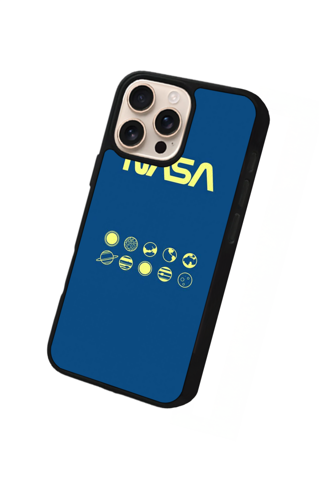 iPhone 16 Pro Uyumlu Nasa Tasarımlı Glossy Premium Kılıf