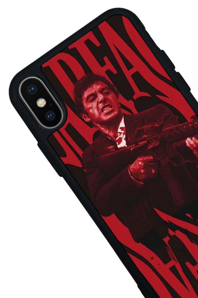 iPhone XS Max Uyumlu Scarface Tasarımlı Glossy Premium Kılıf