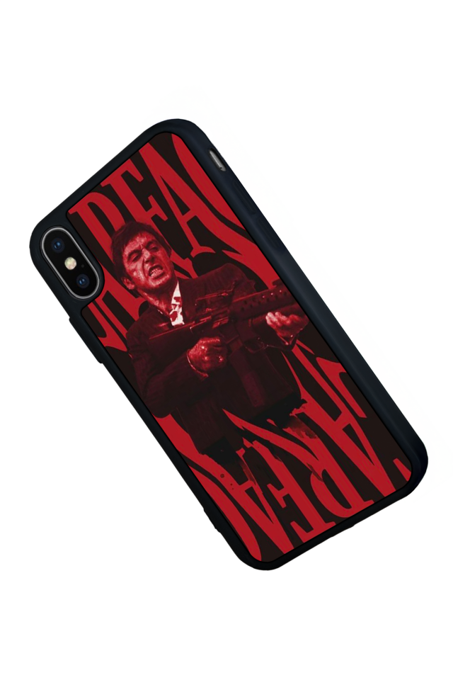 iPhone XS Max Uyumlu Scarface Tasarımlı Glossy Premium Kılıf