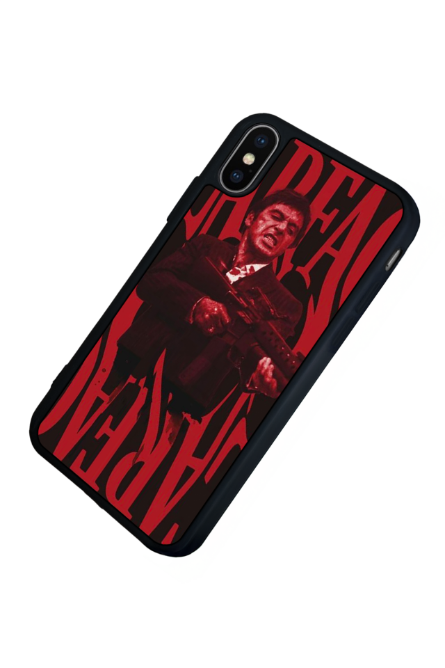 iPhone XS Max Uyumlu Scarface Tasarımlı Glossy Premium Kılıf