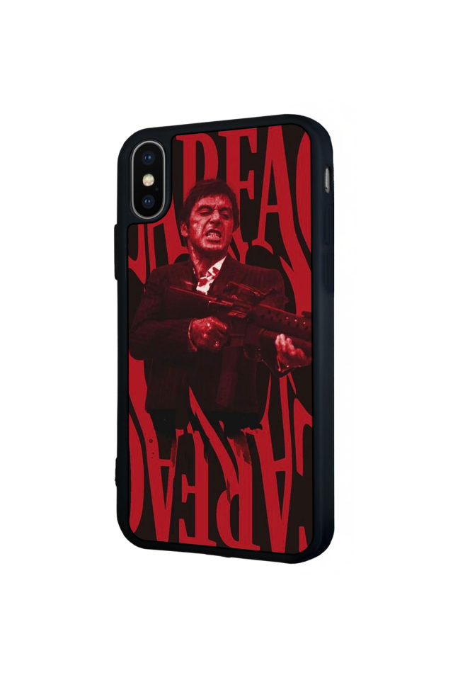 iPhone XS Max Uyumlu Scarface Tasarımlı Glossy Premium Kılıf