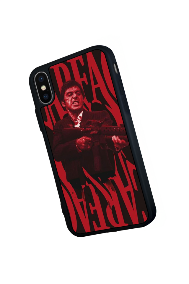 iPhone XS Max Uyumlu Scarface Tasarımlı Glossy Premium Kılıf