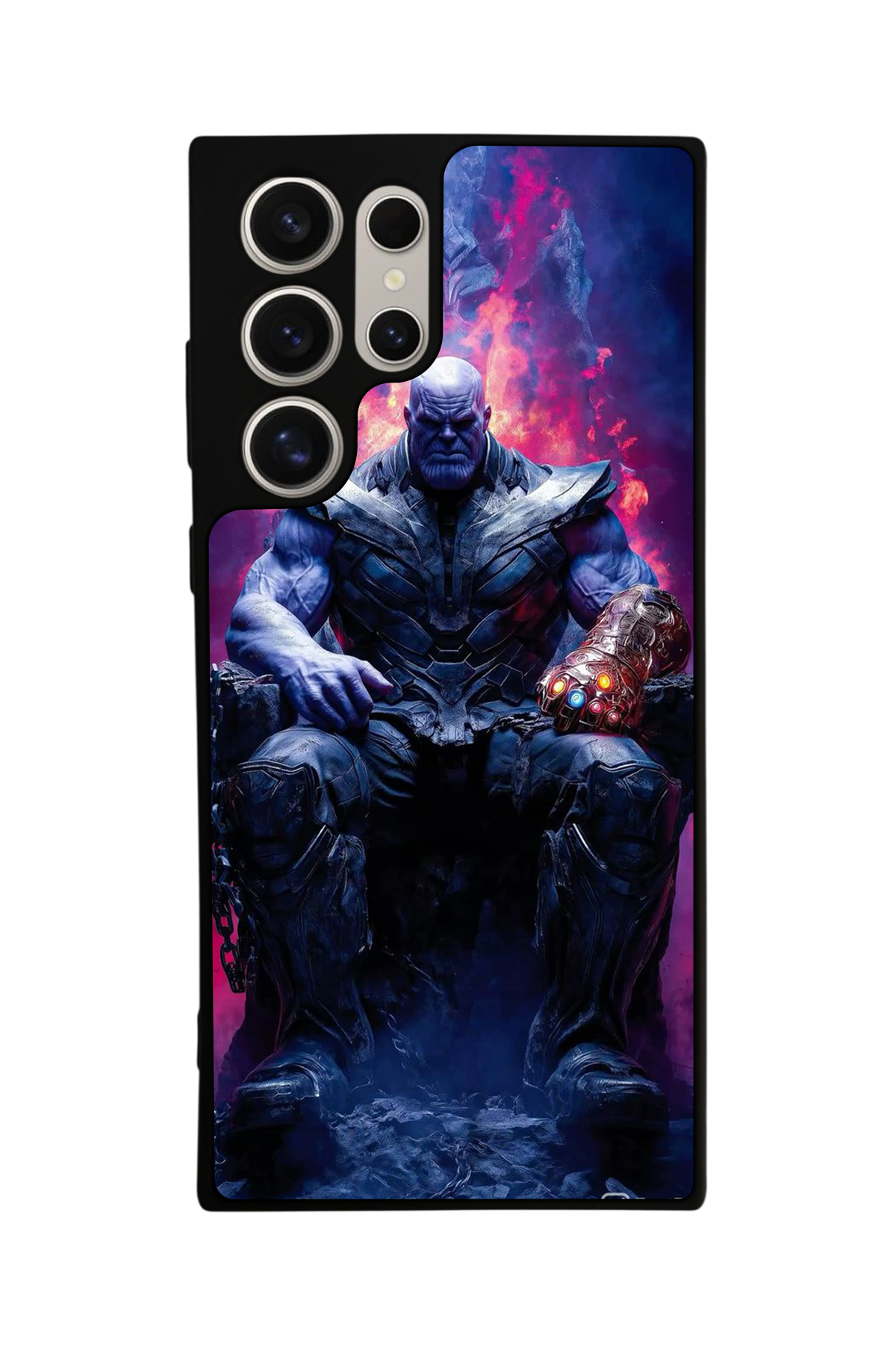 Samsung Galaxy S22 Ultra Uyumlu Thanos Tasarımlı Glossy Premium Kılıf