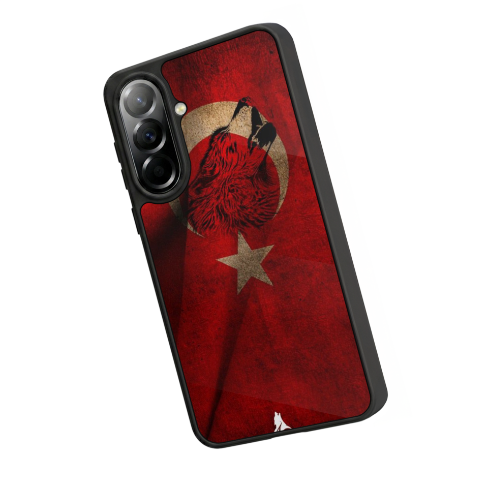 Samsung Galaxy A37 Uyumlu Türk Bayragi Tasarımlı Glossy Premium Kılıf