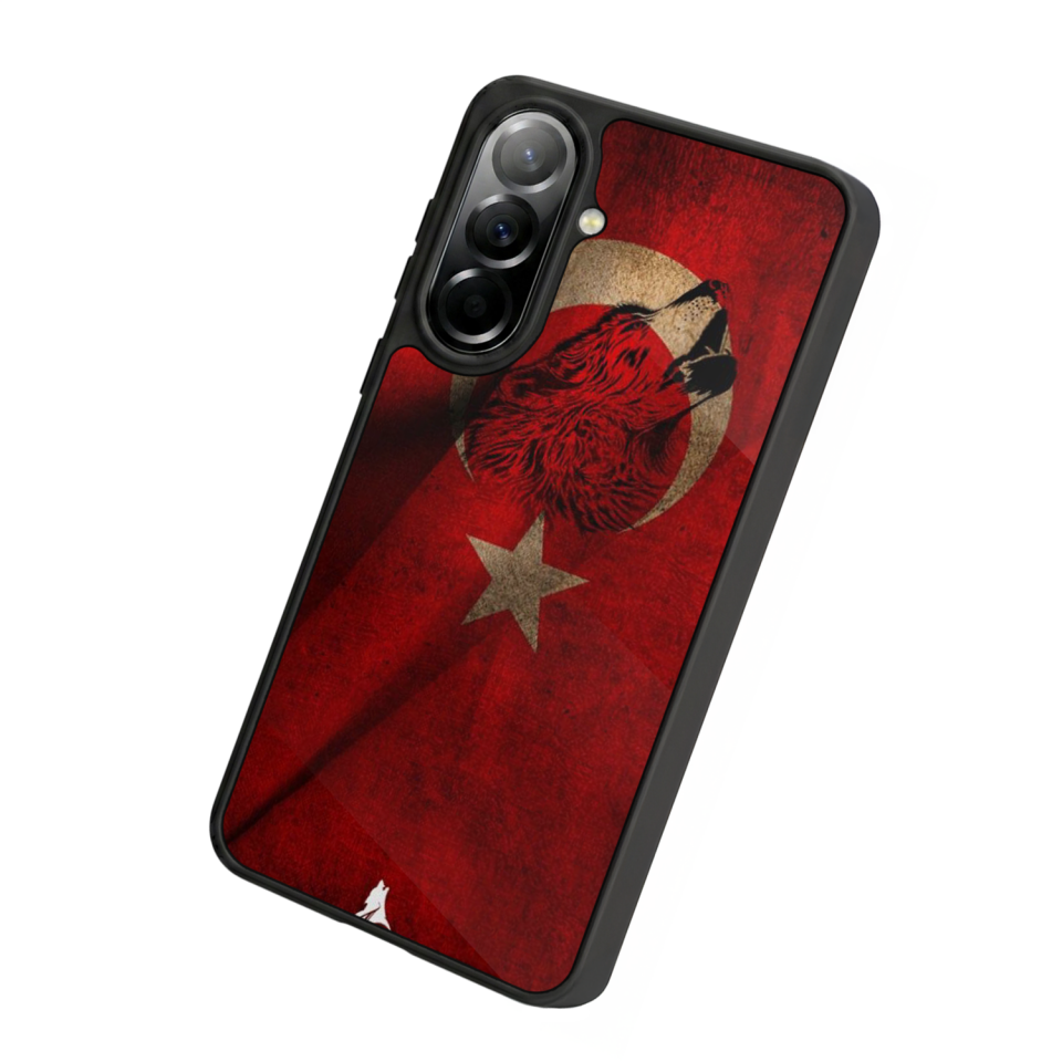 Samsung Galaxy A37 Uyumlu Türk Bayragi Tasarımlı Glossy Premium Kılıf