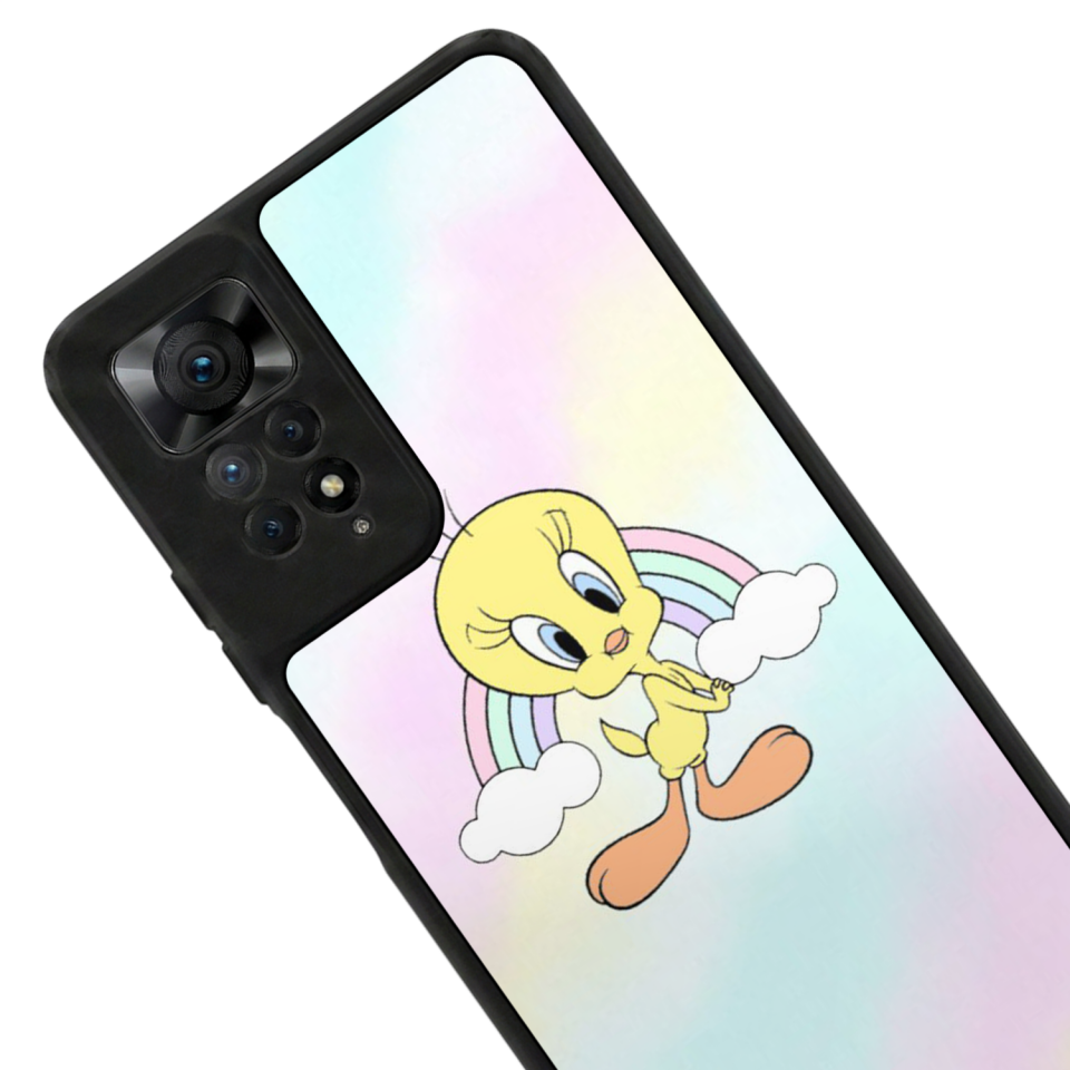 Xiaomi Redmi Note 12 Pro Uyumlu Tweety Tasarımlı Glossy Premium Kılıf