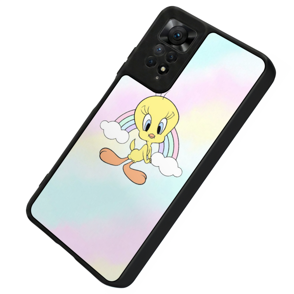 Xiaomi Redmi Note 12 Pro Uyumlu Tweety Tasarımlı Glossy Premium Kılıf