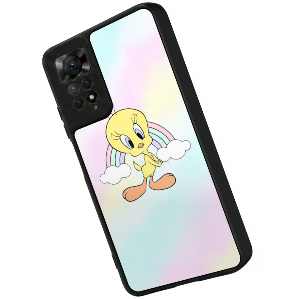Xiaomi Redmi Note 12 Pro Uyumlu Tweety Tasarımlı Glossy Premium Kılıf