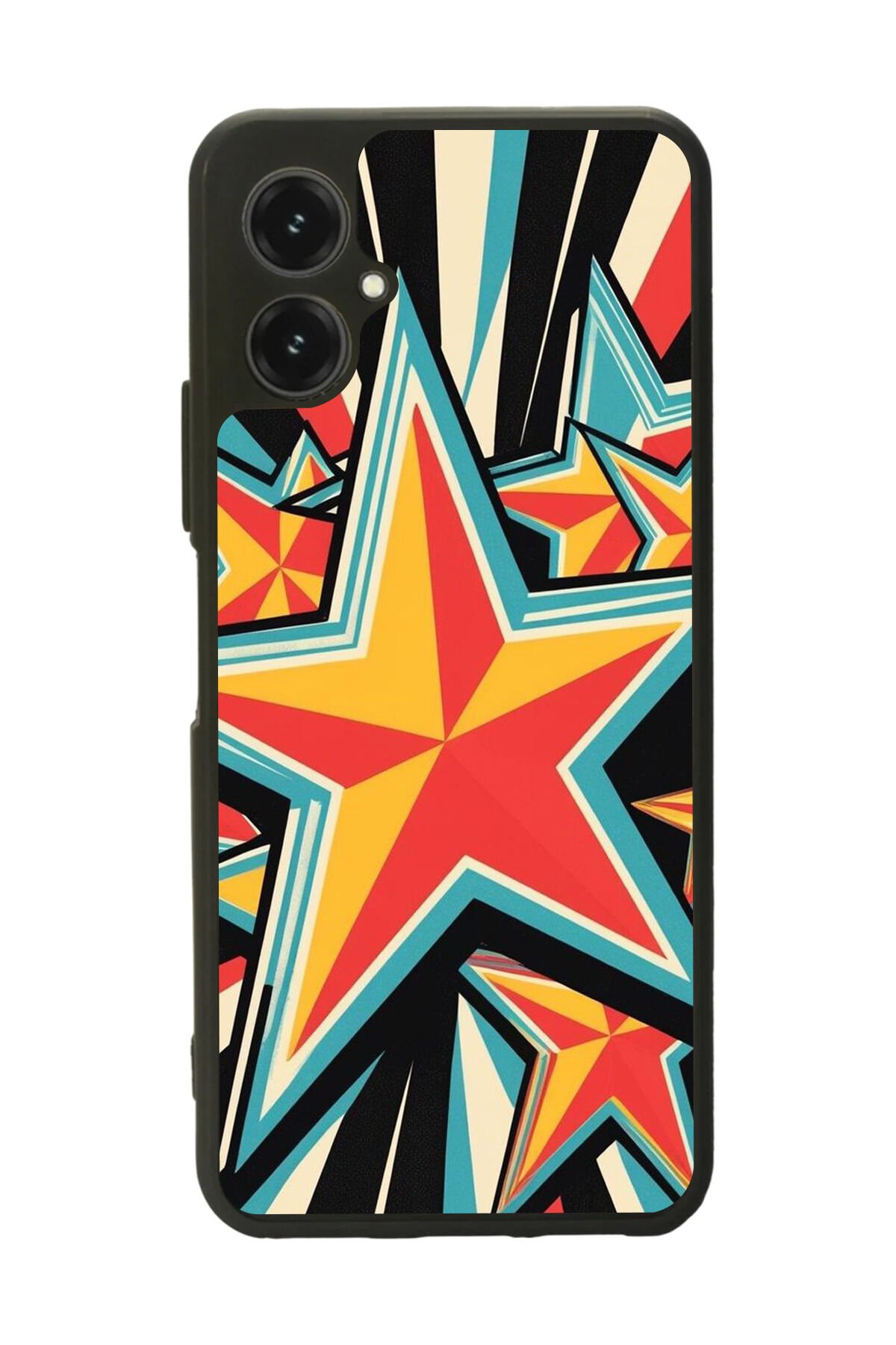 Omix X5 Uyumlu Retro Yildizlar Tasarımlı Glossy Premium Kılıf