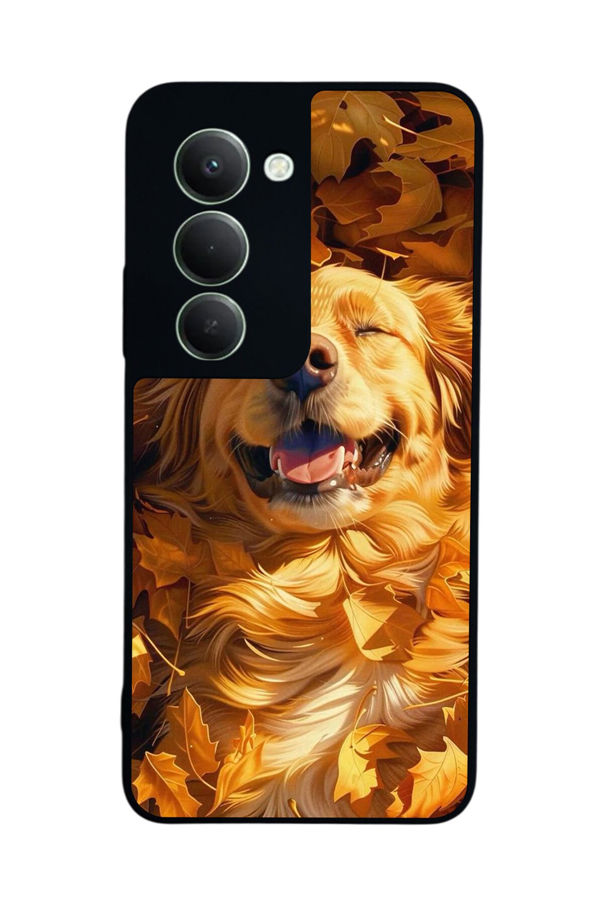Xiaomi Redmi 15 5G Uyumlu Golden Kopek Tasarımlı Glossy Premium Kılıf