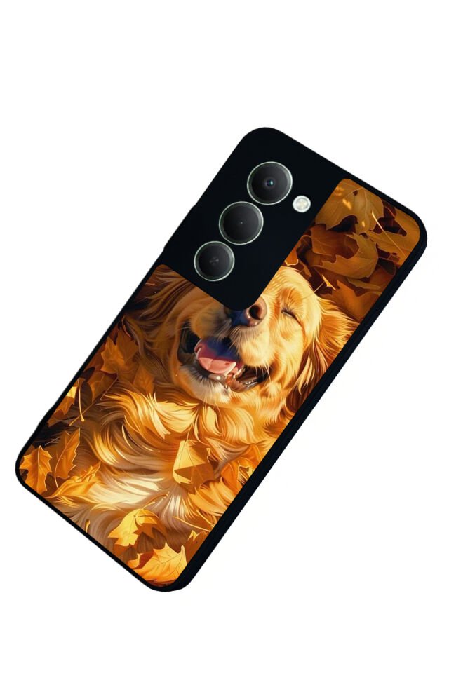 Xiaomi Redmi 15 5G Uyumlu Golden Kopek Tasarımlı Glossy Premium Kılıf