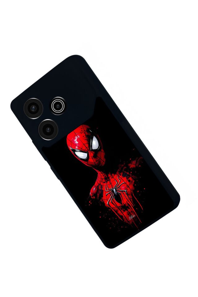 Tecno Pova 6 Uyumlu Spider Man ( Örümcek Adam ) Tasarımlı Glossy Premium Kılıf