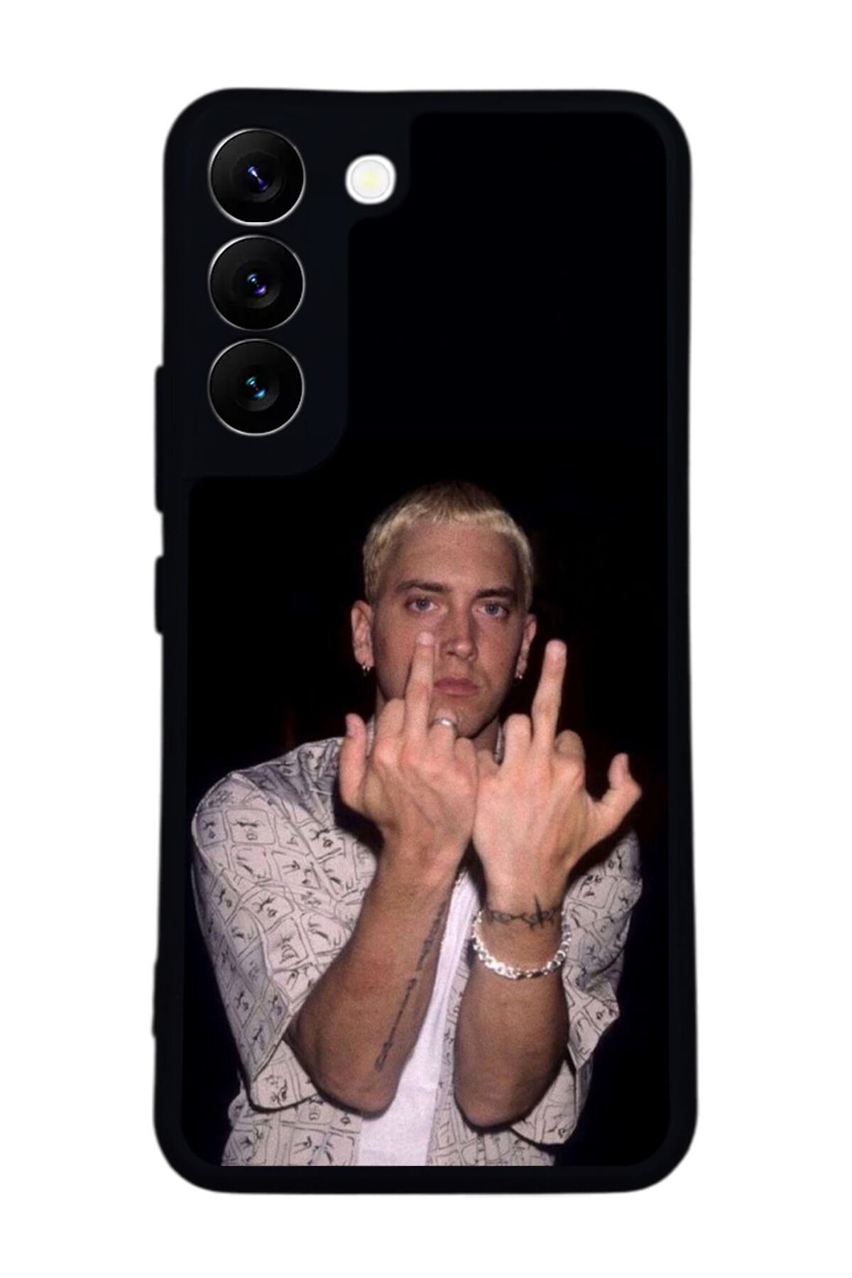 Samsung Galaxy S22 Uyumlu Eminem Tasarımlı Glossy Premium Kılıf