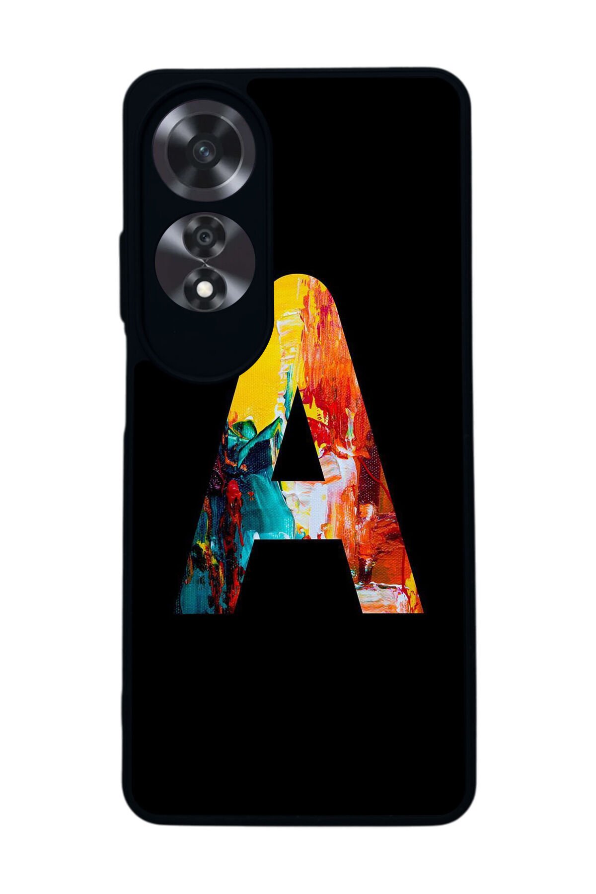 Oppo A60 Mat Siyah uyumlu Kılıf – Yumuşak Silikon, Koruyucu, Şok Emici Kapak