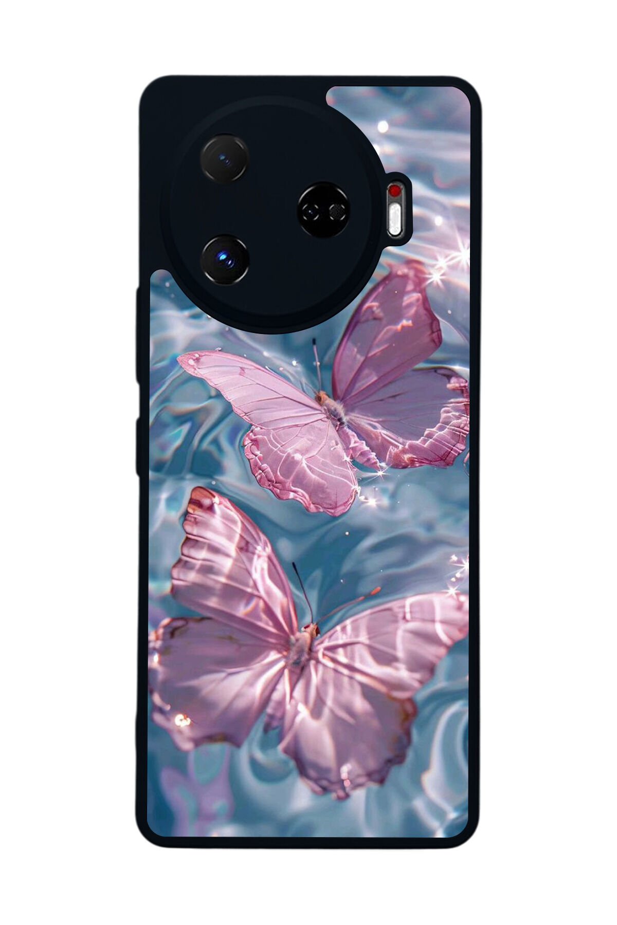 Tecno Camon 30 Pro Uyumlu Kelebek Tasarımlı Glossy Premium Kılıf