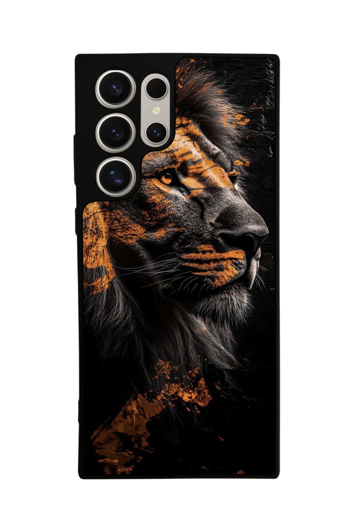 Samsung Galaxy S23 Ultra Uyumlu Aslan Tasarımlı Glossy Premium Kılıf