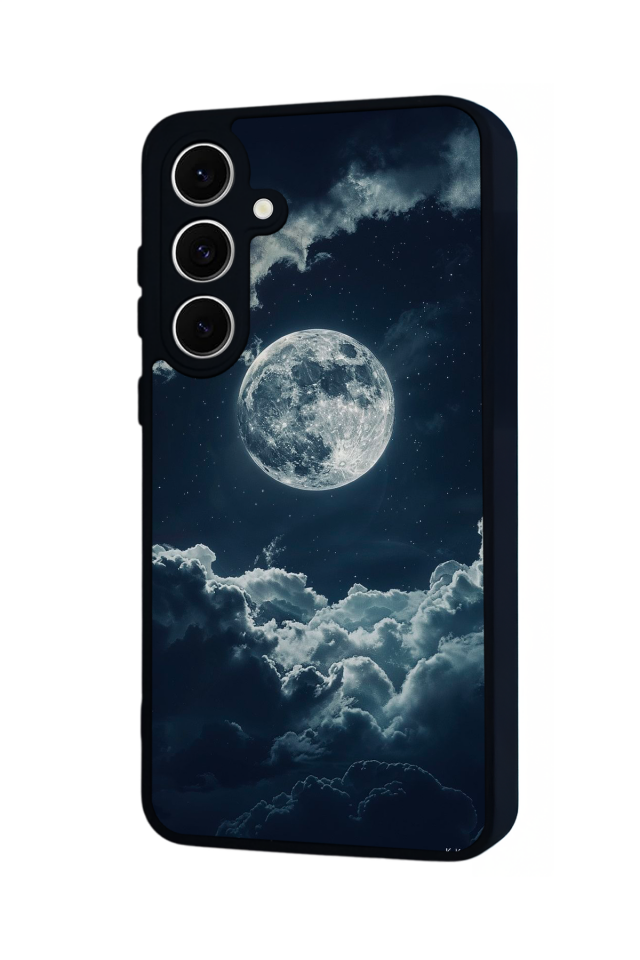 Samsung Galaxy S24 FE Uyumlu Ay Tasarımlı Glossy Premium Kılıf