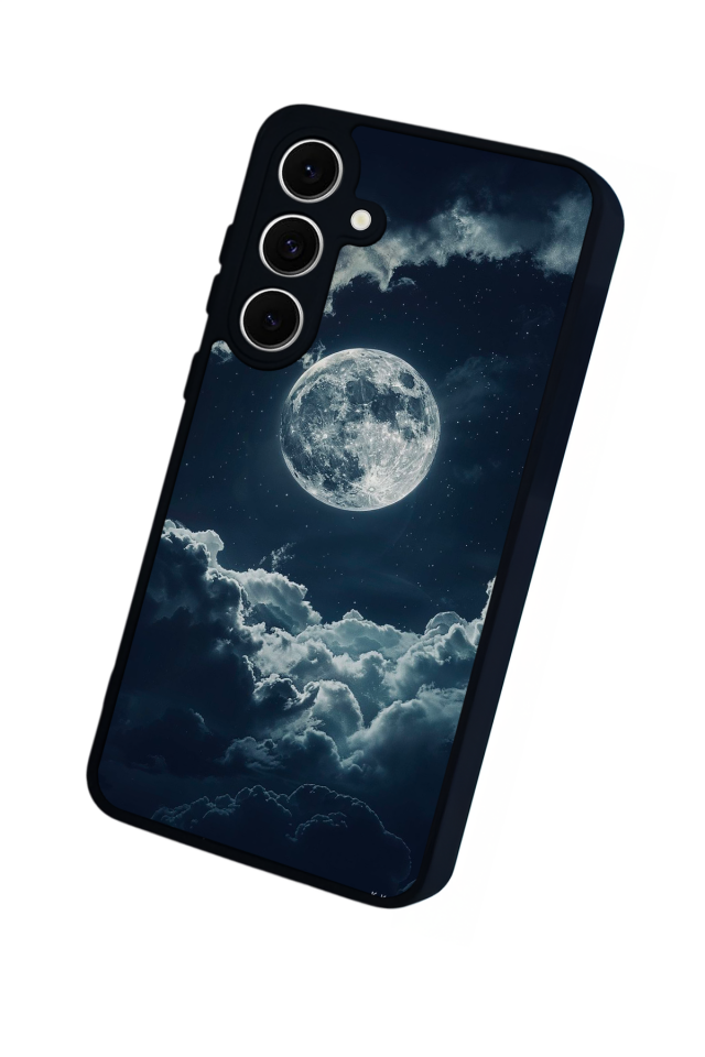 Samsung Galaxy S24 FE Uyumlu Ay Tasarımlı Glossy Premium Kılıf