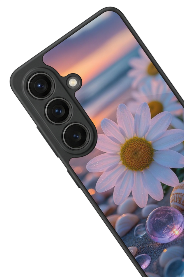 Samsung Galaxy S26 Uyumlu Cicek Tasarımlı Glossy Premium Kılıf